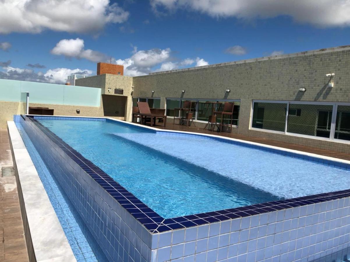 Confortavel Flat Com Piscina De Borda Infinita Na Cobertura Кабеделу Экстерьер фото